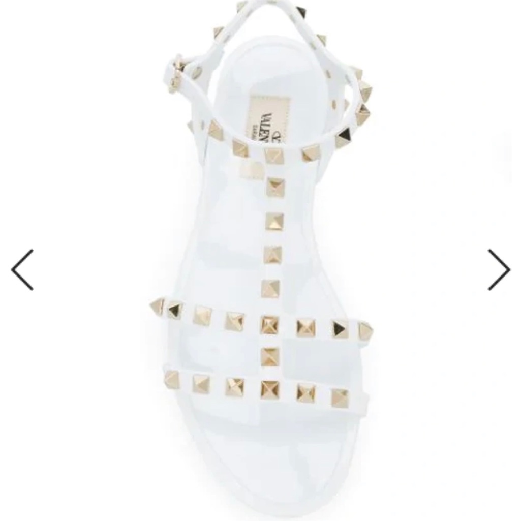 Valentino Rock-Stud Jelly Sandals